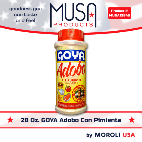 28 OZ. Goya ADOBO con PIMIENTA (Red Cap)