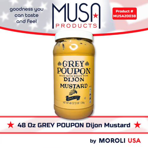 48 OZ Kraft GREY POUPON MUSTARD