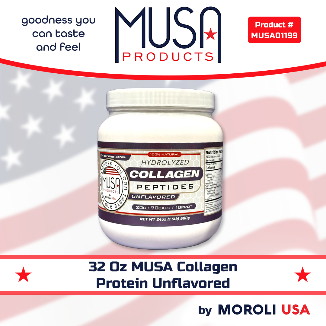 32 OZ MUSA COLLAGEN PROTEIN UNFLAVORED