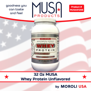 32 OZ MUSA WHEY PROTEIN UNFLAVORED