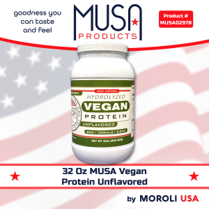 32 OZ MUSA VEGAN PROTEIN UNFLAVORED