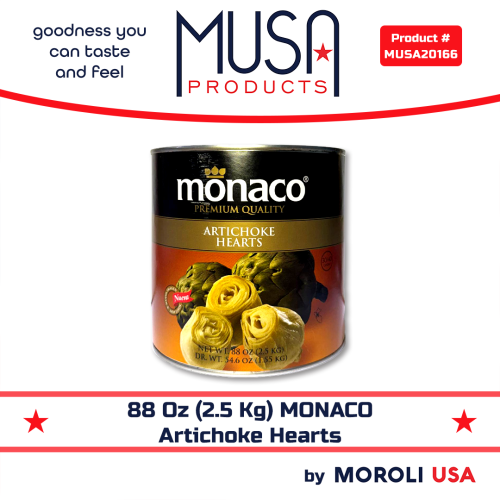 88 OZ (2.5KG) MONACO ARTICHOKE HEARTS