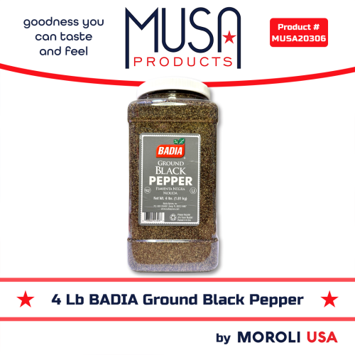 4 LB BADIA GROUND BLACK PEPPER